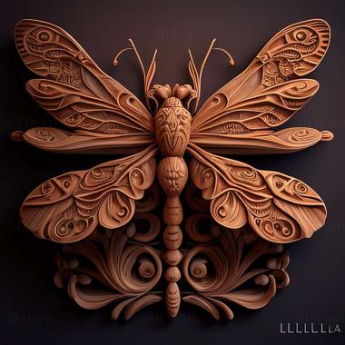 3D модель Libellula pulchella (STL)